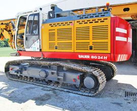 Used BAUER BG 24 H Rotary Drilling Rig - Year 2015